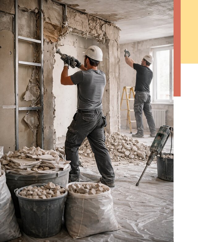 Демонтажные работы в Геленджике от 2806 руб. — услуги и цена под ключ | ОТДЕЛОЧНИК-Глн