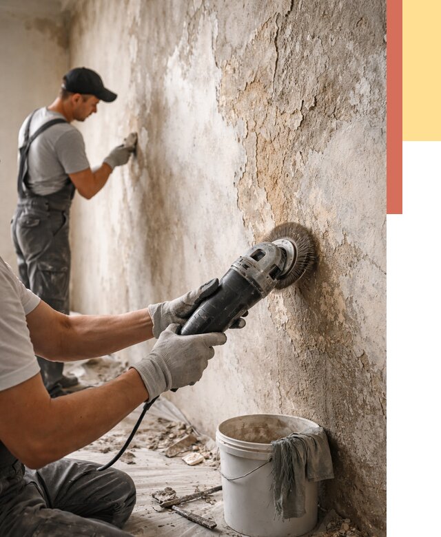 Снятие и удаление краски со стен в Геленджике от 2183 руб. — ОТДЕЛОЧНИК-Глн