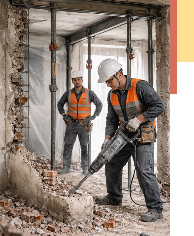 Снос несущих стен в Геленджике от 10654 руб. — демонтаж несущей стены под ключ | ОТДЕЛОЧНИК-Глн