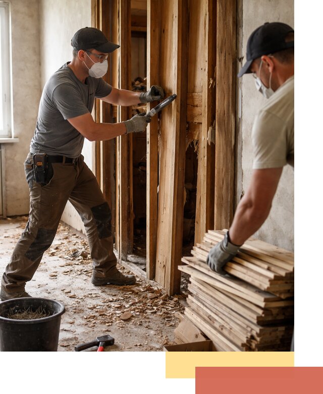 Демонтаж деревянных перегородок в Геленджике быстро и аккуратно