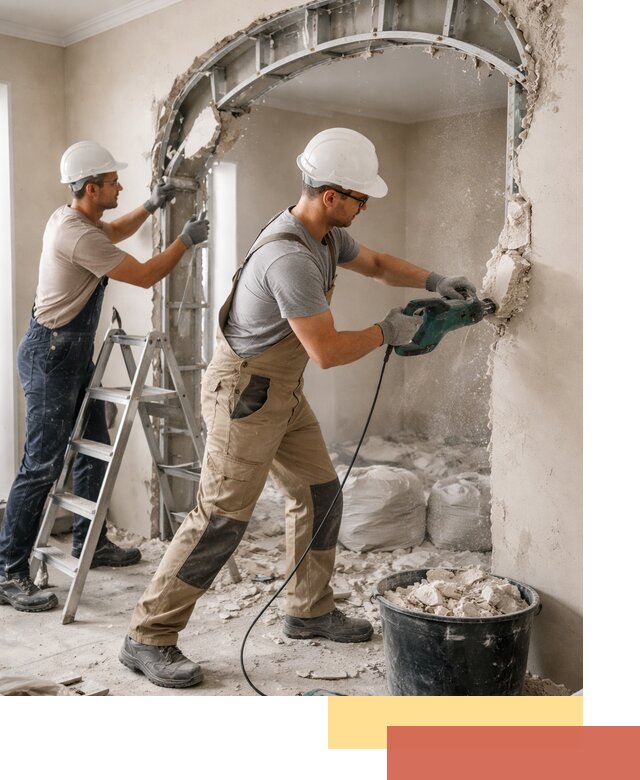 Демонтаж гипсокартонной арки в Геленджике быстро и аккуратно