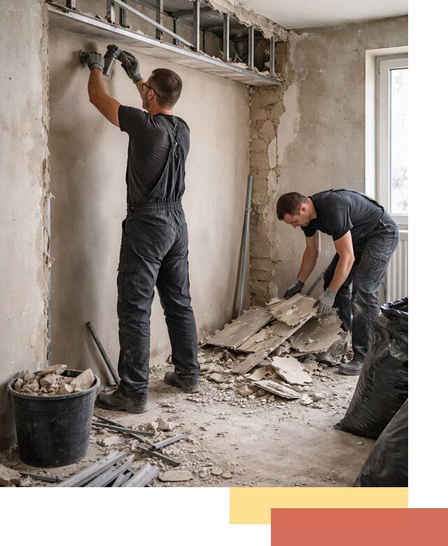 Демонтаж короба из гипсокартона в Геленджике быстро и аккуратно