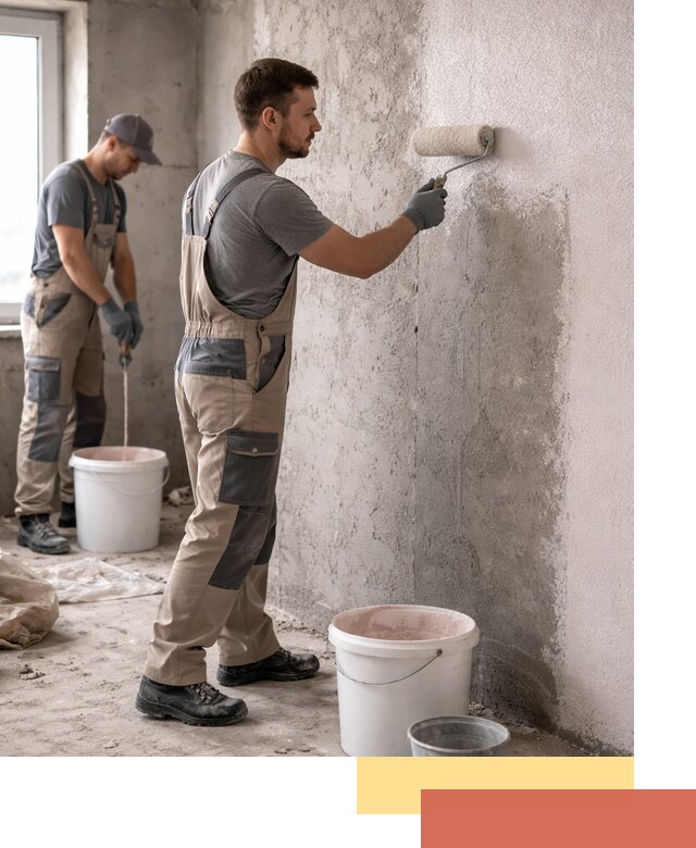 Нанесение бетоноконтакта на стены в Геленджике для последующей отделки