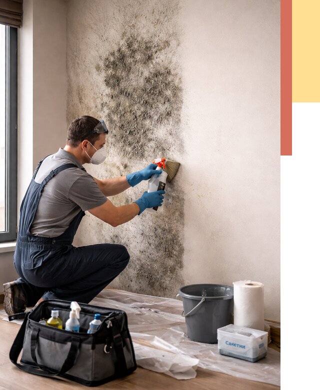 Удаление плесени со стен в Геленджике от 2235 руб. — быстро и недорого | ОТДЕЛОЧНИК-Глн