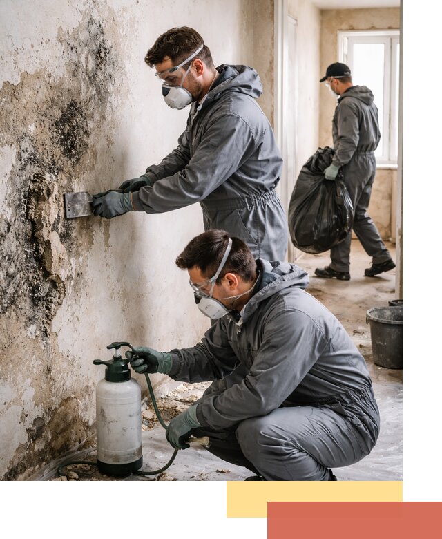 Удаление плесени со стен профессионально в Геленджике