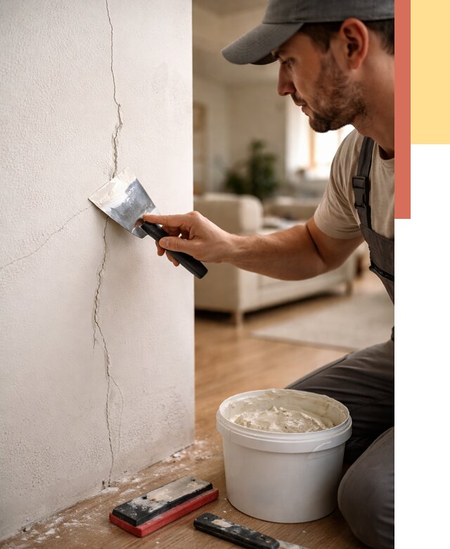 Заделка трещин и сколов в Геленджике от 2547 руб. — быстро и недорого | ОТДЕЛОЧНИК-Глн