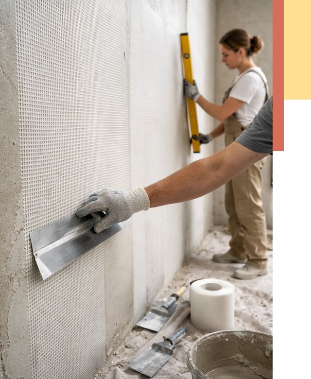 Армирование стен стеклосеткой в Геленджике от 3326 руб. под ключ | ОТДЕЛОЧНИК-Глн