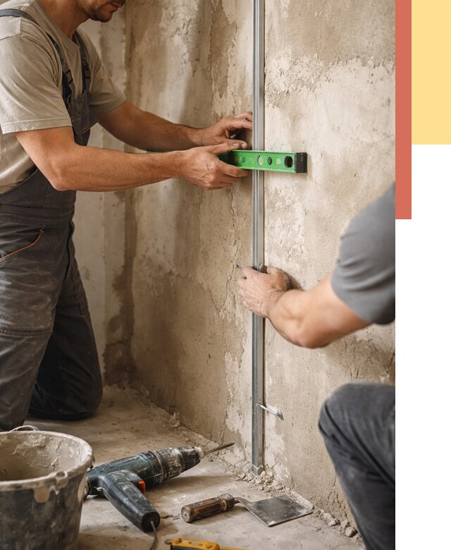 Установка штукатурных маяков в Геленджике от 7276 руб. — быстро и недорого | ОТДЕЛОЧНИК-Глн