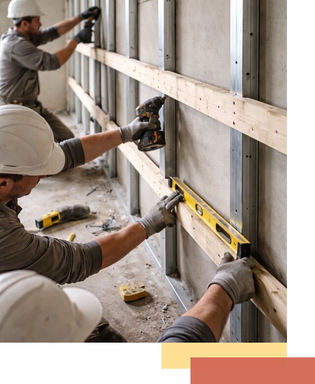 Устройство обрешетки под панели в Геленджике