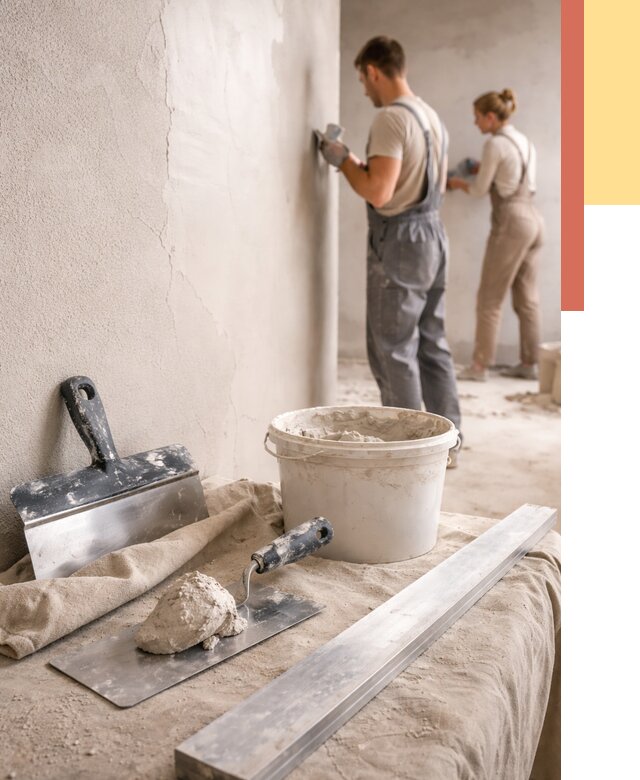 Штукатурка стен гипсовая в Геленджике от 4677 руб/м2 — быстро и недорого | ОТДЕЛОЧНИК-Глн