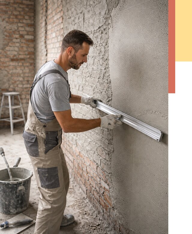 Штукатурка кирпичных стен в Геленджике от 4677 руб/м2 — быстро и недорого | ОТДЕЛОЧНИК-Глн