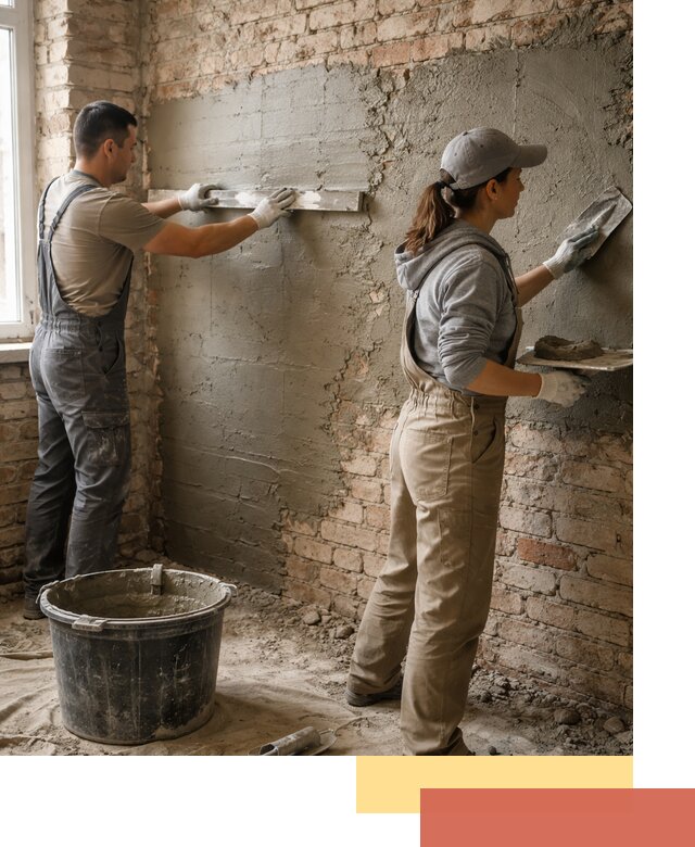 Штукатурка кирпичных стен в Геленджике — качественно и надежно