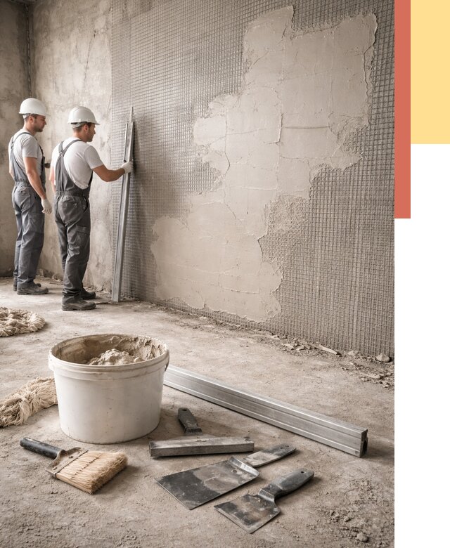 Штукатурка стен по сетке в Геленджике от 5717 руб./м2 — быстро и недорого | ОТДЕЛОЧНИК-Глн