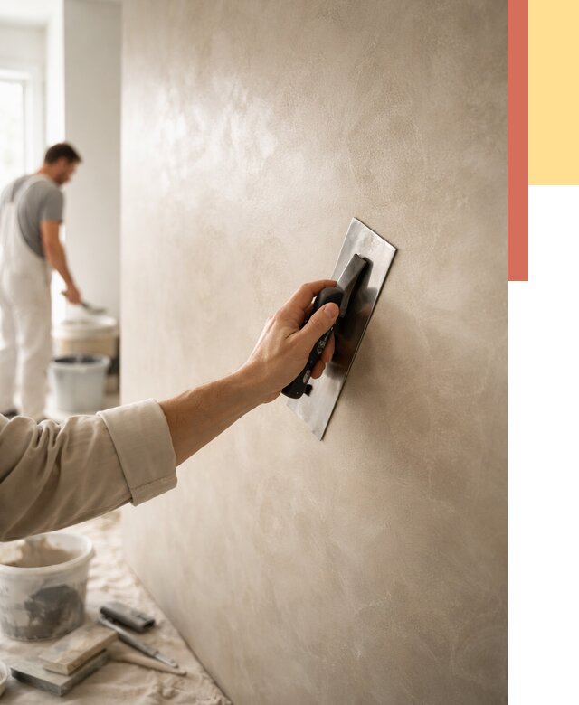 Венецианская штукатурка в Геленджике от 3638 руб/м² — нанесение стен под ключ | ОТДЕЛОЧНИК-Глн