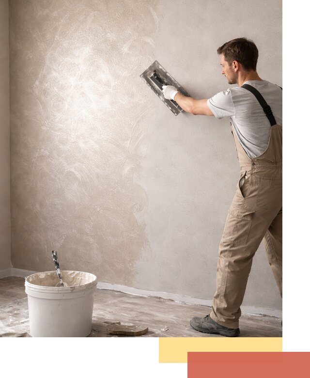 Декоративная штукатурка «Мокрый шелк» под ключ в Геленджике