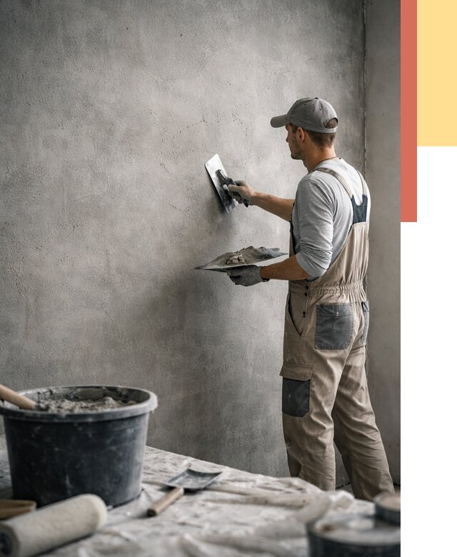 Декоративная штукатурка под бетон в Геленджике от 2599 руб./м² — нанесение под ключ | ОТДЕЛОЧНИК-Глн