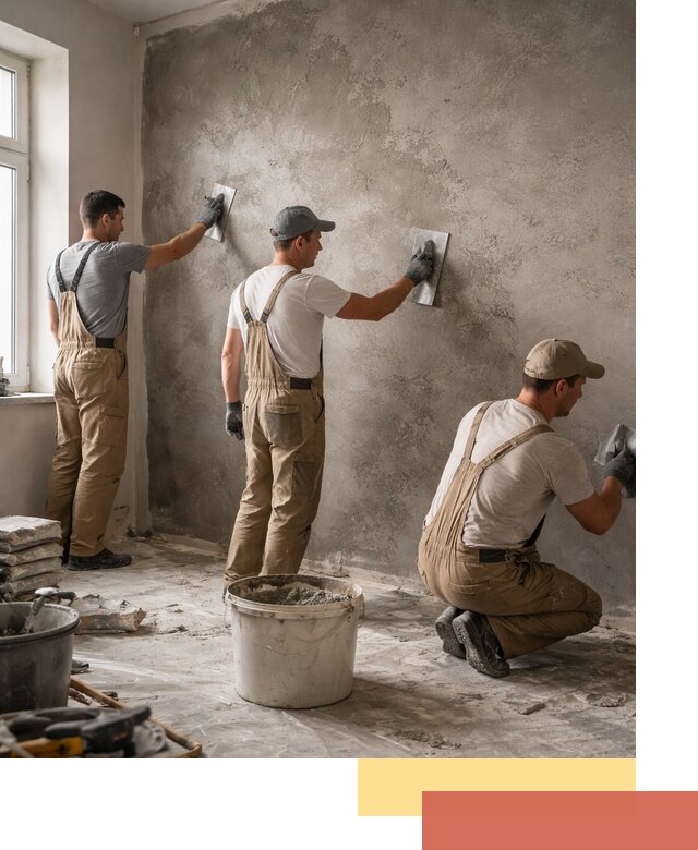 Декоративная штукатурка под бетон в Геленджике для стен и потолков