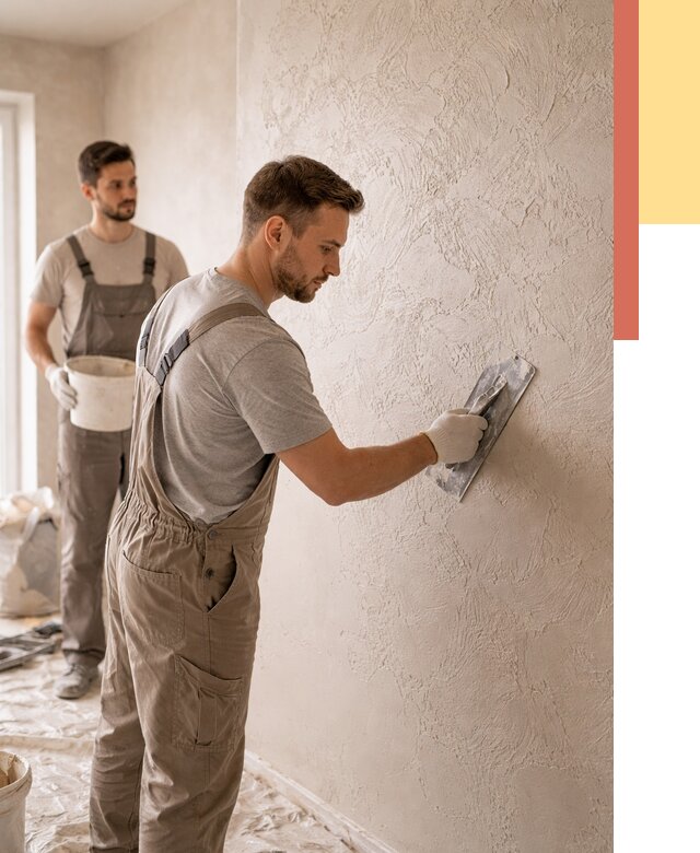 Фактурная штукатурка стен в Геленджике от 4365 руб./м² — заказать под ключ | ОТДЕЛОЧНИК-Глн