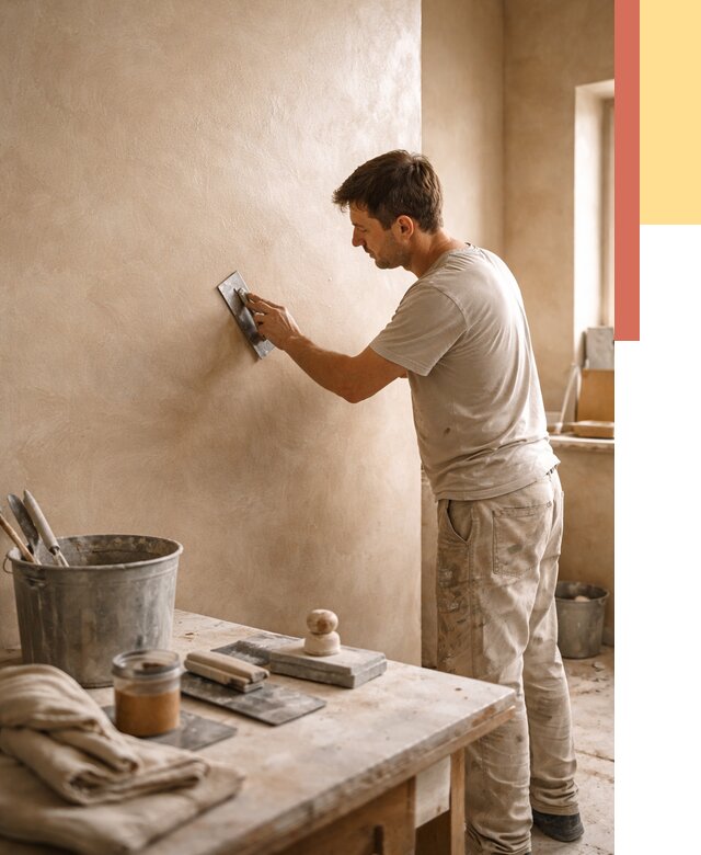 Марокканская штукатурка таделакт в Геленджике под ключ от 4365 руб. | ОТДЕЛОЧНИК-Глн