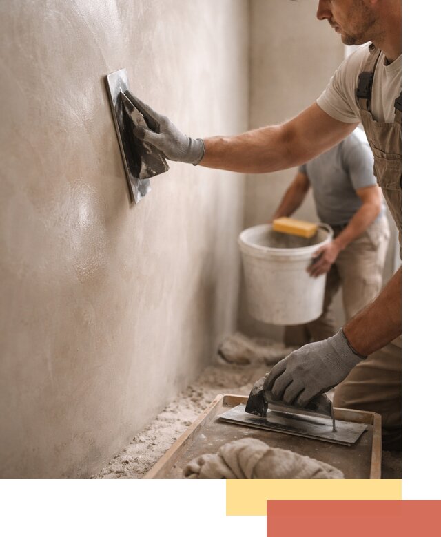Нанесение марокканской штукатурки таделакт в Геленджике