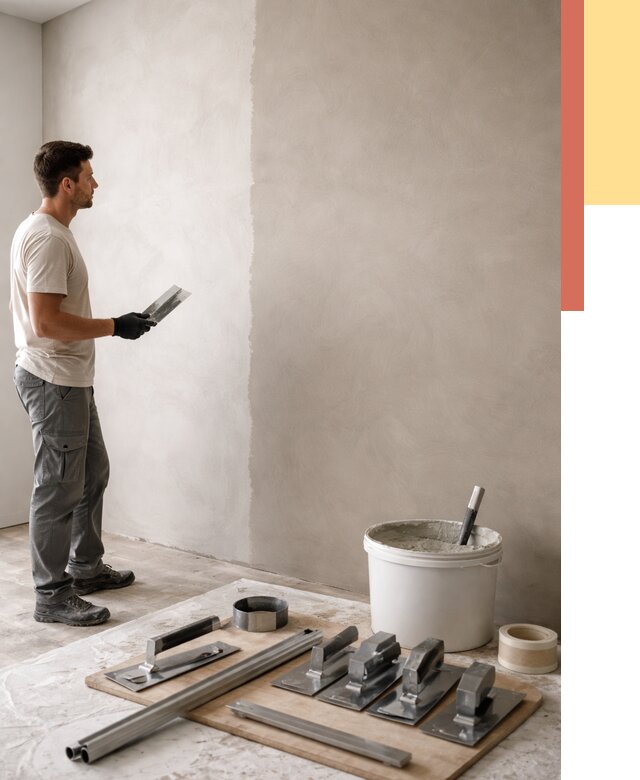 Нанесение микроцемента на стены в Геленджике от 3326 руб./м2 под ключ | ОТДЕЛОЧНИК-Глн