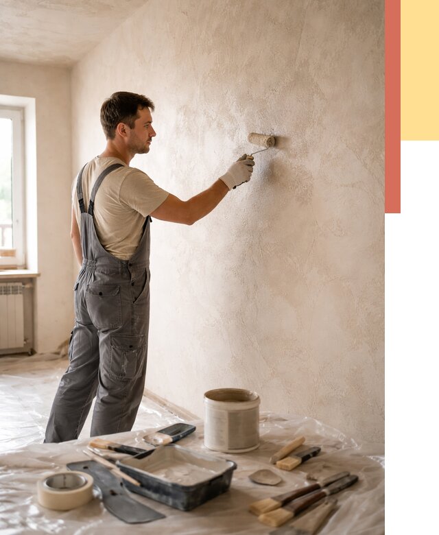 Нанесение лессирующей краски по декоративке в Геленджике от 1819 руб. | ОТДЕЛОЧНИК-Глн