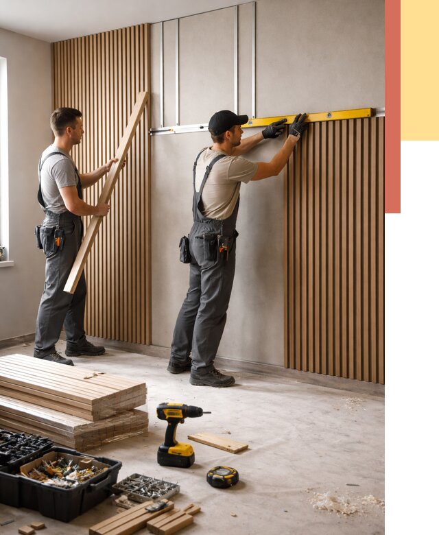 Монтаж реечных панелей на стены в Геленджике от 1247 руб. — быстро и недорого | ОТДЕЛОЧНИК-Глн