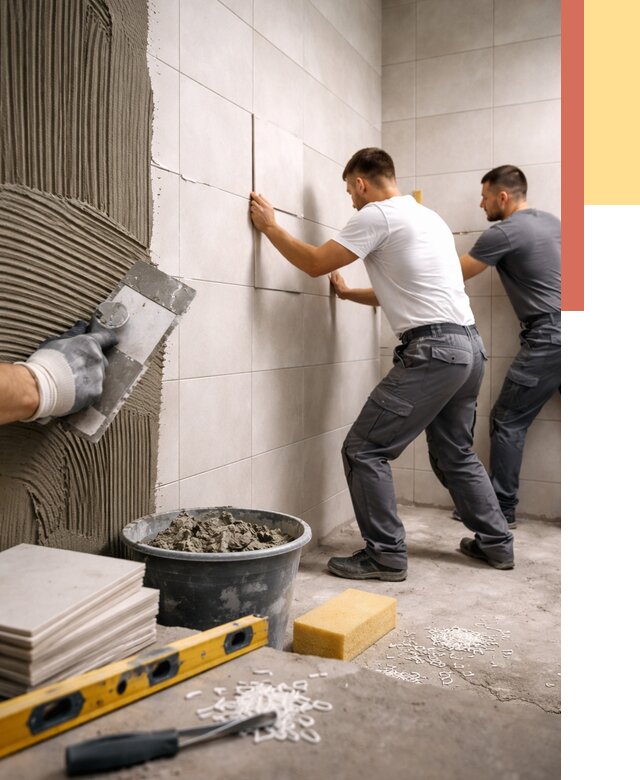 Укладка плитки на стены в Геленджике от 883 руб. — качественно и недорого | ОТДЕЛОЧНИК-Глн