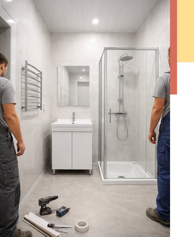 Отделка ванной комнаты панелями ПВХ в Геленджике от 4677 руб. за м2 | ОТДЕЛОЧНИК-Глн