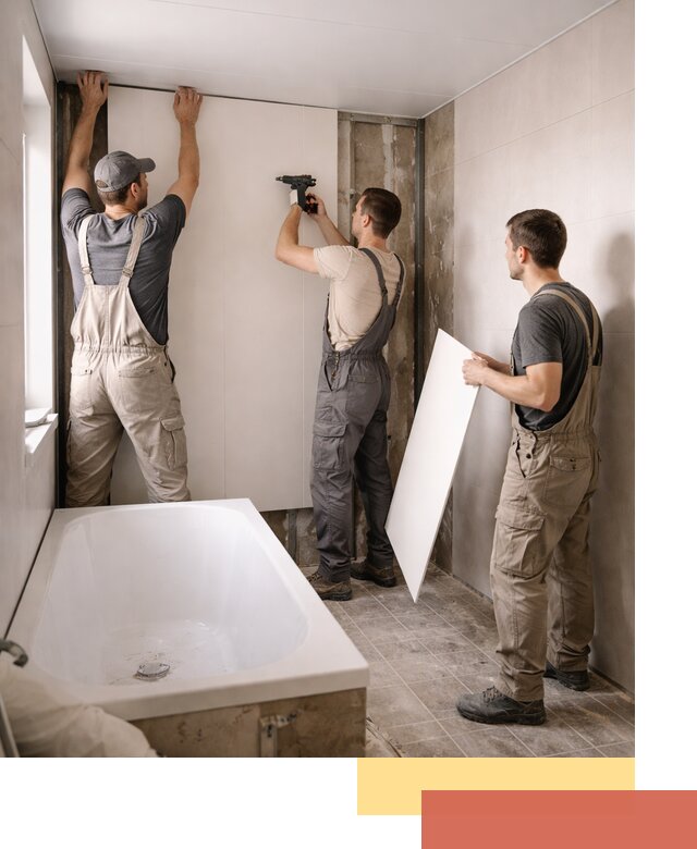 Отделка ванной панели ПВХ профессионально в Геленджике