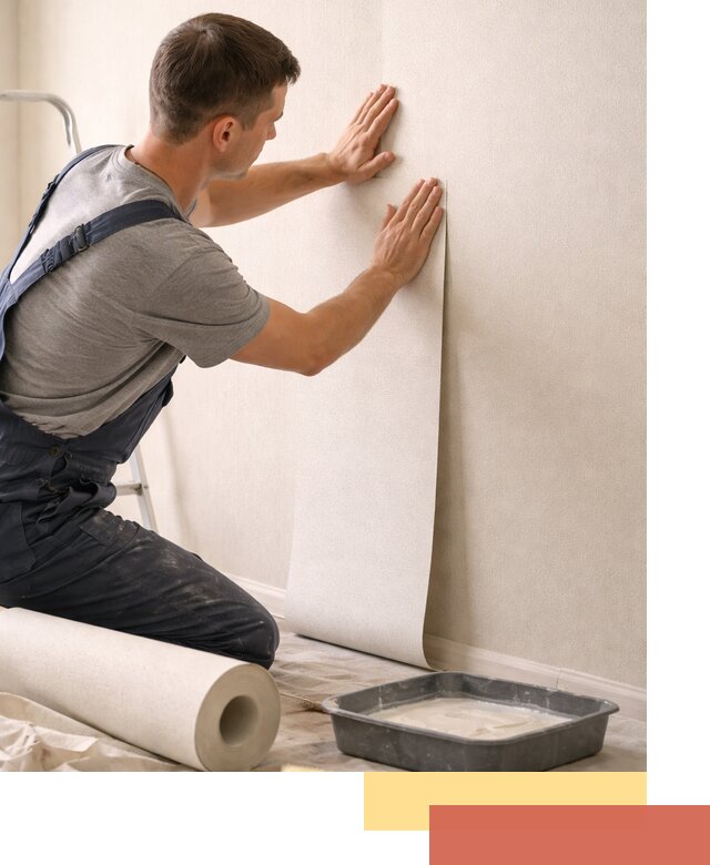 Поклейка флизелиновых обоев в Геленджике качественно и быстро