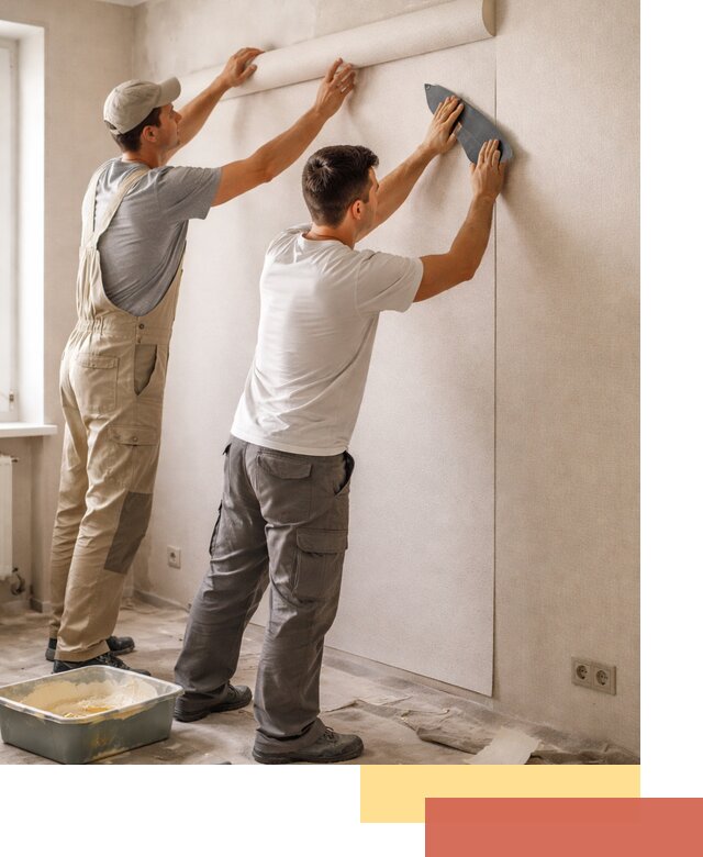 Поклейка виниловых обоев в Геленджике профессионально и качественно