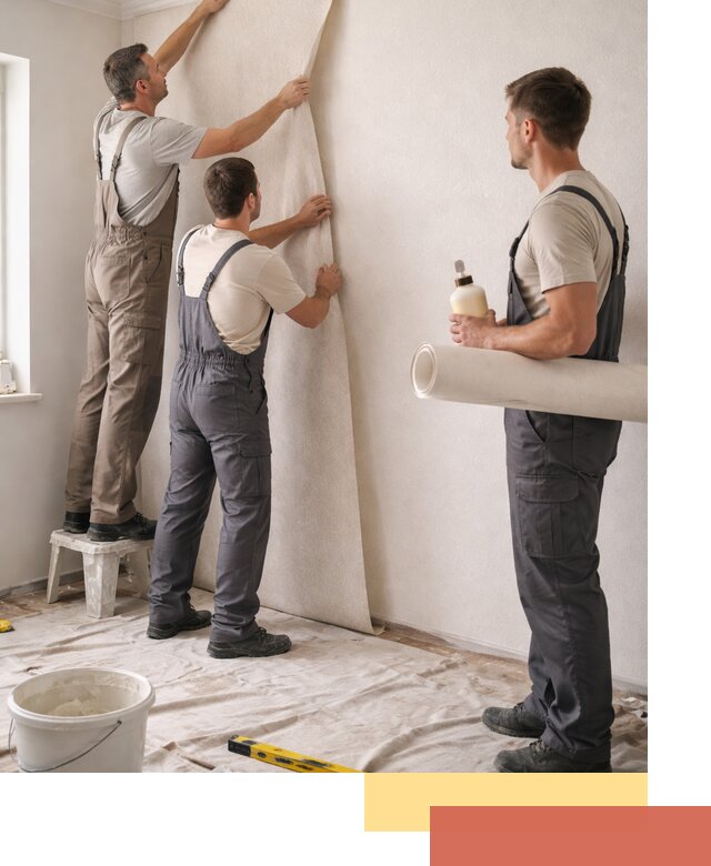 Оклейка стен обоями в Геленджике — качественно и профессионально