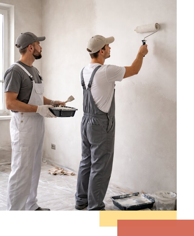 Покраска стен водоэмульсионной краской в Геленджике