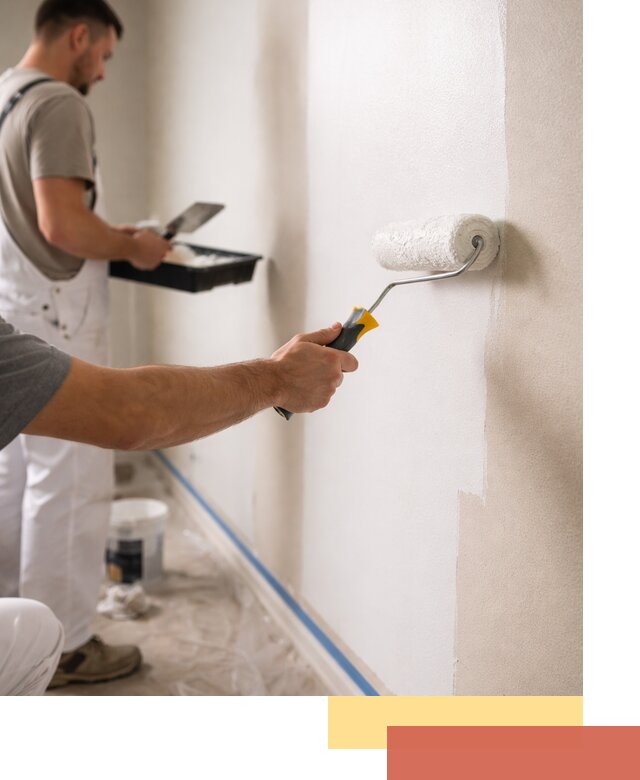 Покраска стен акриловой краской профессионально в Геленджике