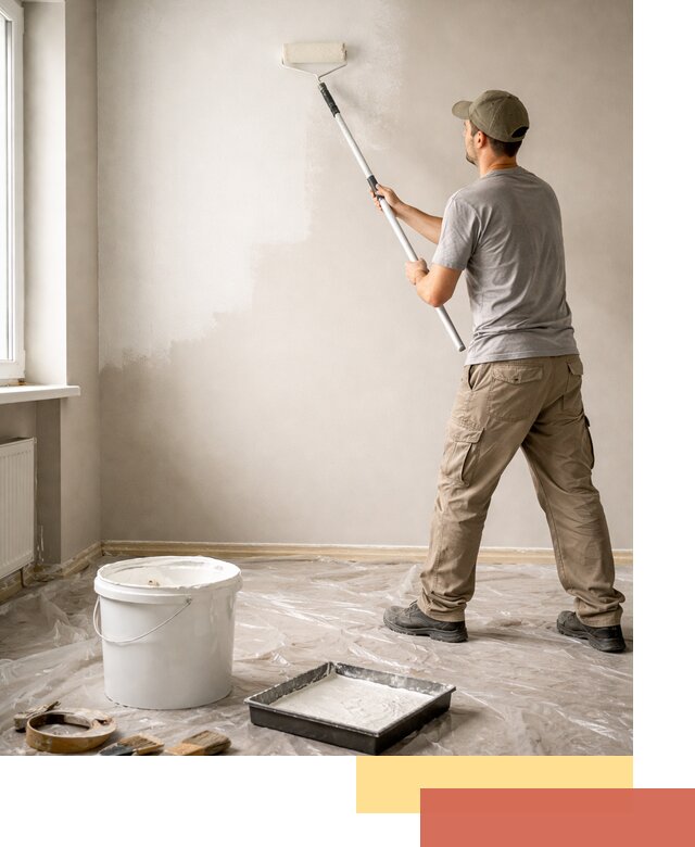 Покраска стен латексной краской в Геленджике качественно и быстро