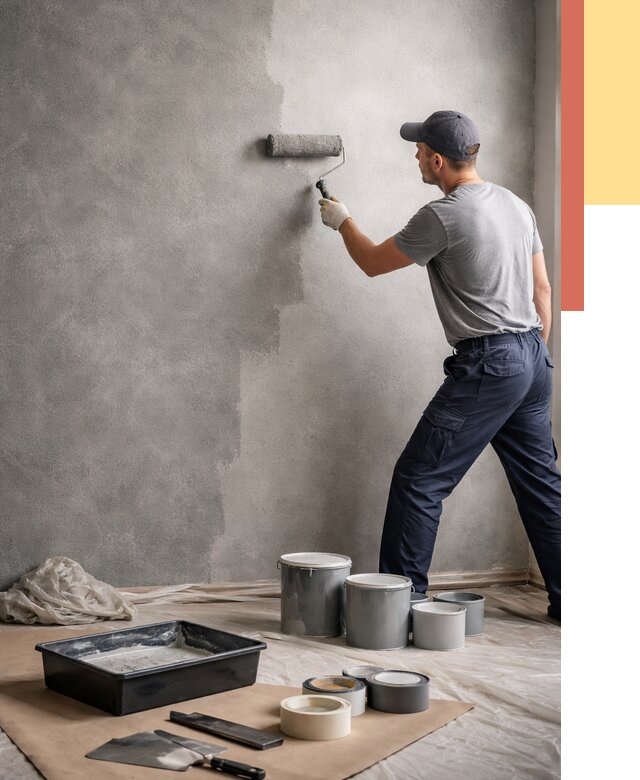 Покраска стен под бетон в Геленджике от 676 руб. за м2 — быстро и недорого | ОТДЕЛОЧНИК-Глн