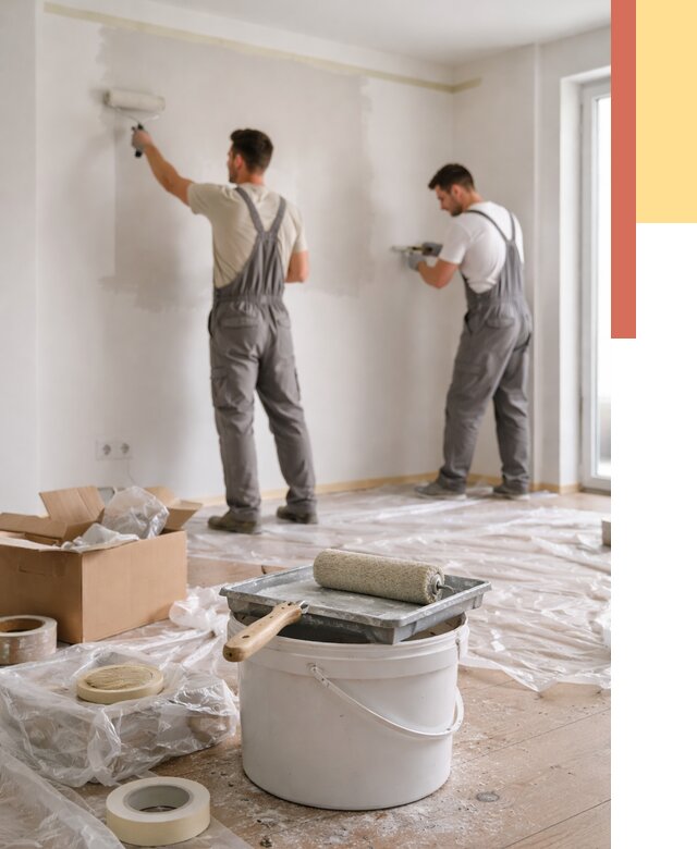 Покраска стен в квартире в Геленджике от 2599 руб/м2 — быстро и недорого | ОТДЕЛОЧНИК-Глн