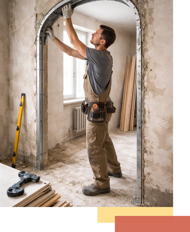 Устройство арочного проема в Геленджике под ключ