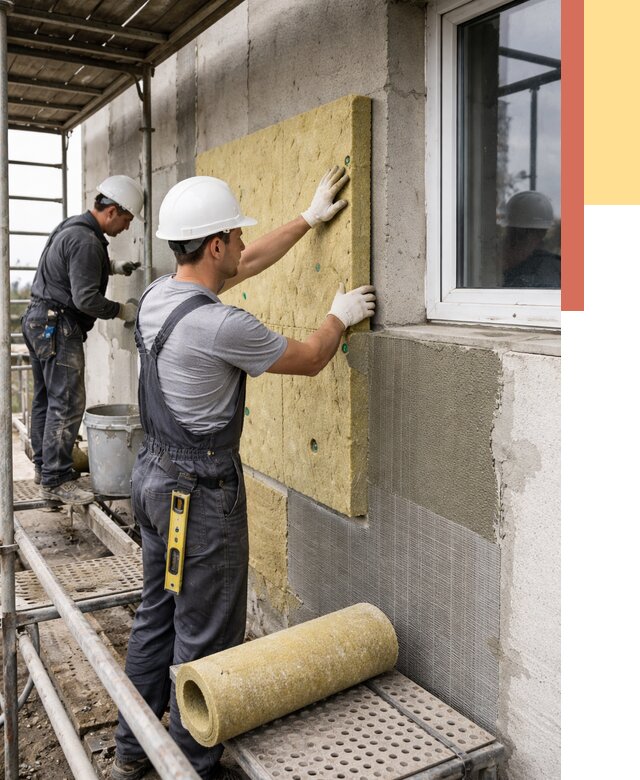 Утепление стен в Геленджике от 4469 руб. под ключ — быстро и недорого | ОТДЕЛОЧНИК-Глн