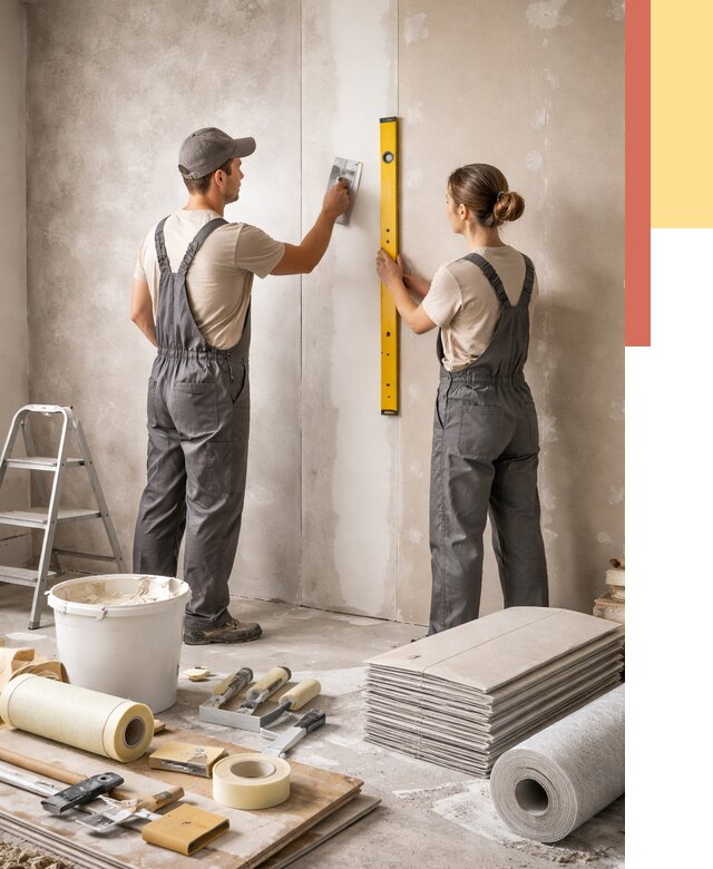 Отделка стен в Геленджике от 1559 руб/м² — недорого, быстро, под ключ | ОТДЕЛОЧНИК-Глн