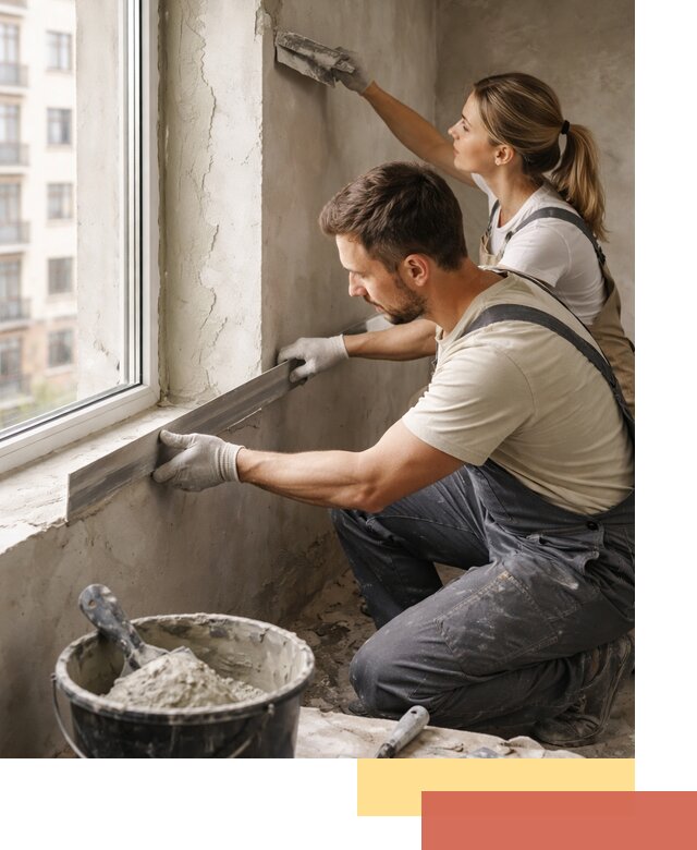 Штукатурка откосов дверей и окон профессионально в Геленджике