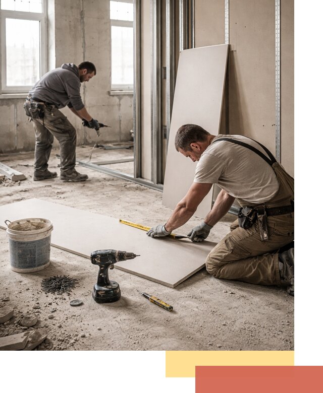 Кладка перегородок из ПГП под ключ в Геленджике