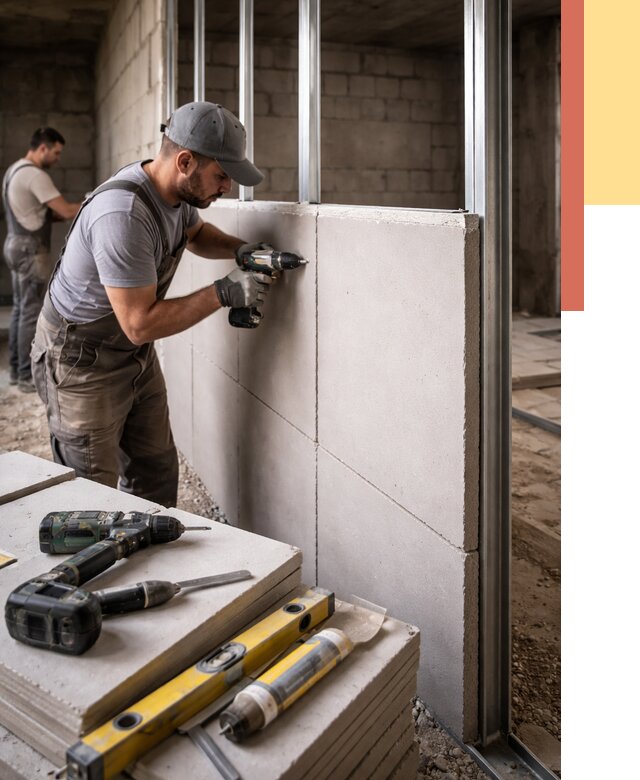 Кладка влагостойких перегородок ПГП в Геленджике от 1247 руб. под ключ | ОТДЕЛОЧНИК-Глн