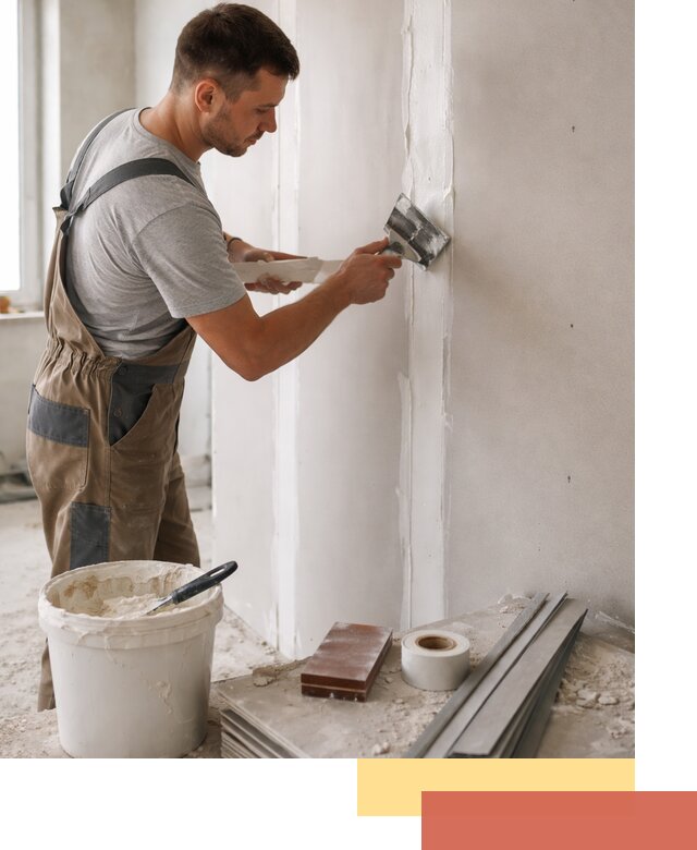 Шпаклевка перегородок из гипсокартона в Геленджике качественно и быстро