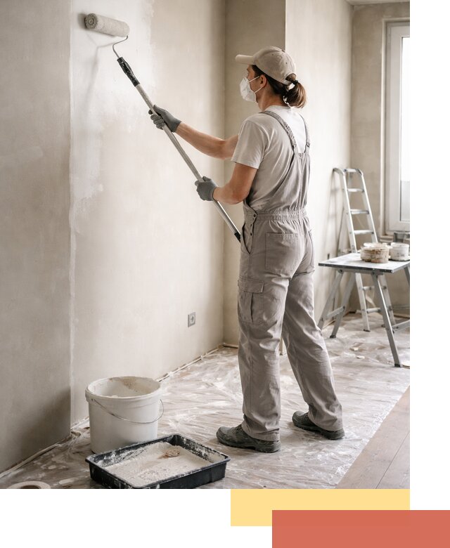 Покраска перегородок из гипсокартона в Геленджике качественно и недорого