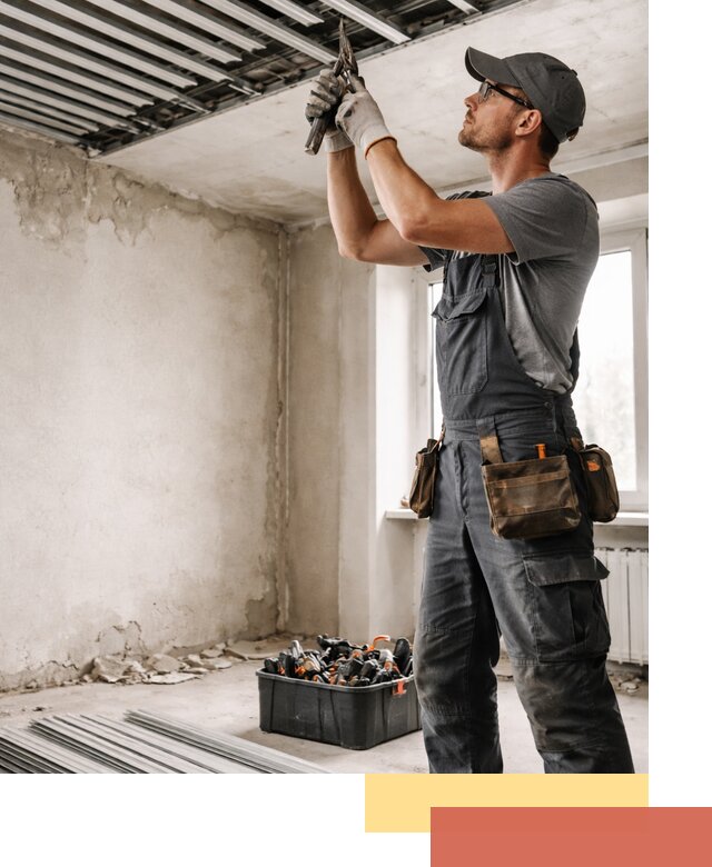 Демонтаж реечного потолка в Геленджике быстро и аккуратно