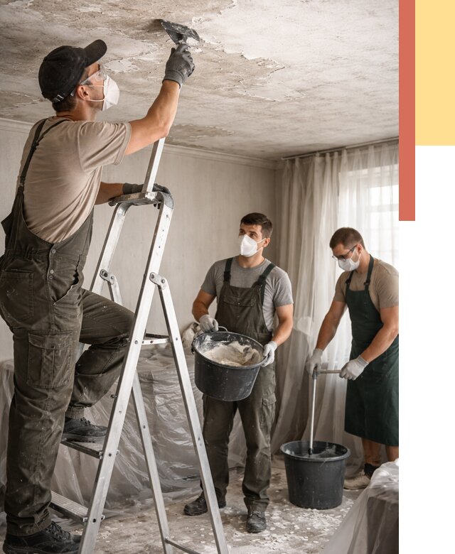 Удаление побелки с потолка в Геленджике от 2599 руб. быстро и недорого | ОТДЕЛОЧНИК-Глн