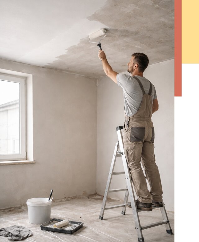 Грунтовка потолка в Геленджике от 2599 руб. — быстро и недорого | ОТДЕЛОЧНИК-Глн