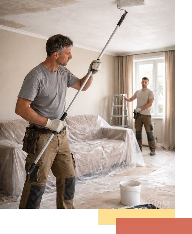 Грунтовка потолка в Геленджике — подготовка под покраску и отделку